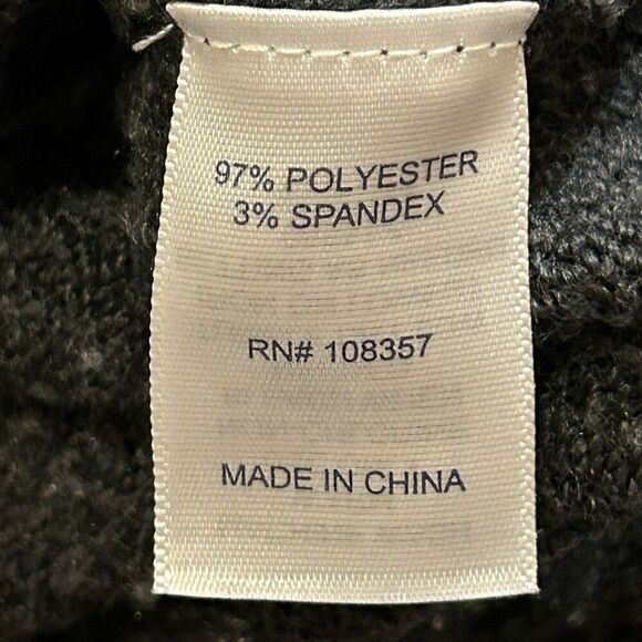 St. John's Bay Women's XL Turtle Neck Sweater Beige Black Gray - Picture 4 of 5